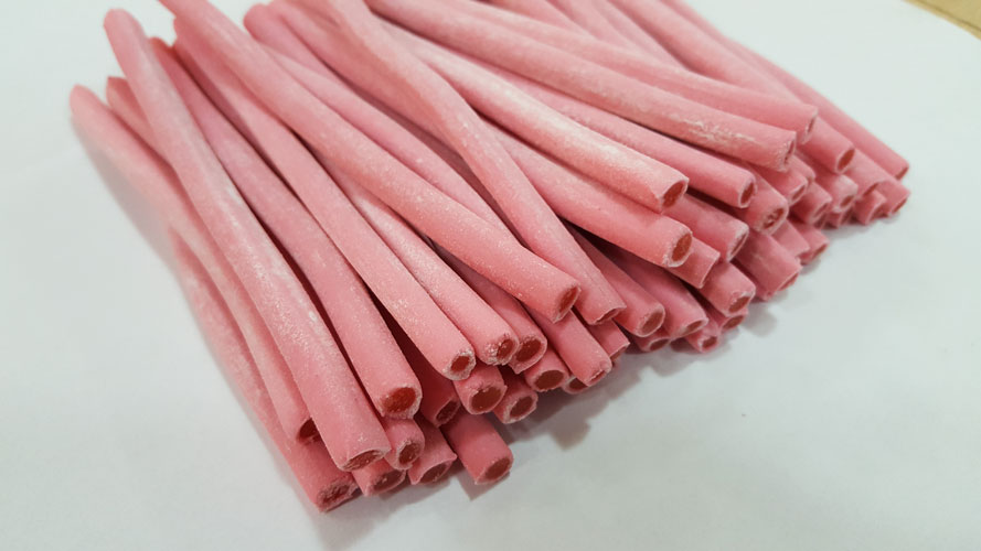 Smooth Plain Strawberry Flavour Plain Pink Small Pencils
